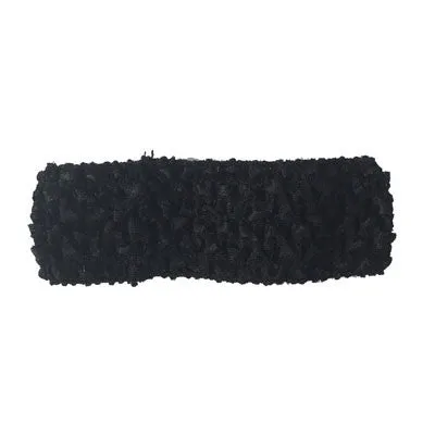 1 1/2" Black Crochet Headband