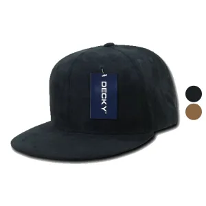 1 Dozen Decky Faux Suede Snapback Baseball 6 Panel Flat Bill Hats Caps Wholesale