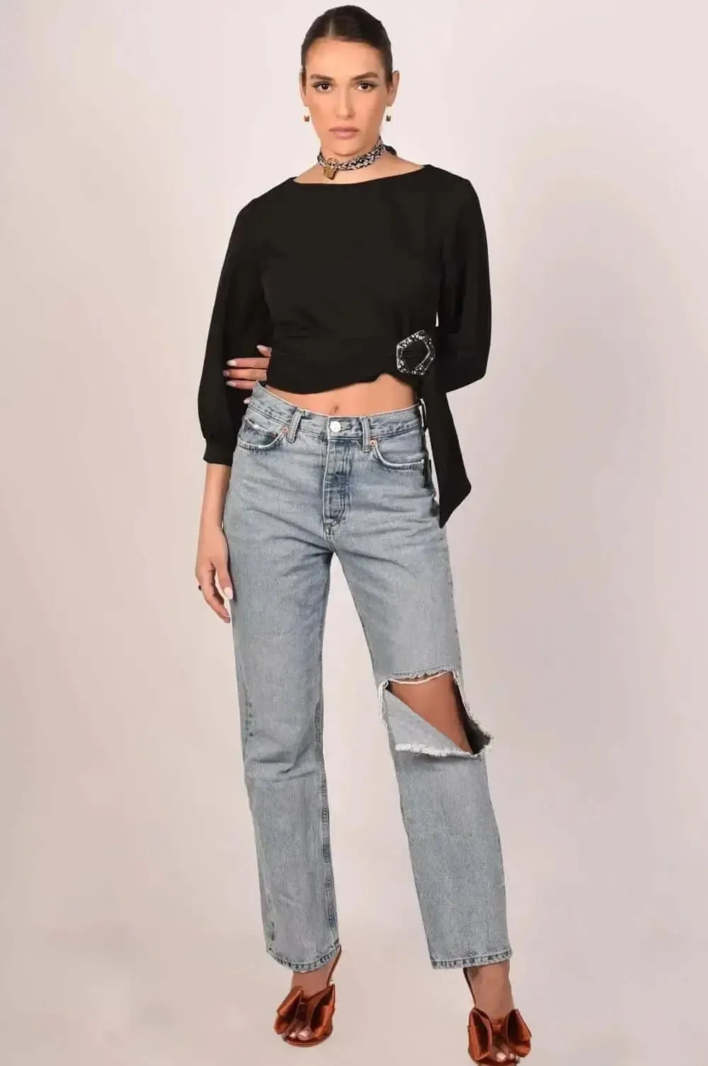 Alessia Cropped Blouse