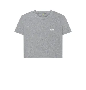 B-Relaxed Crop T-Shirt Grey