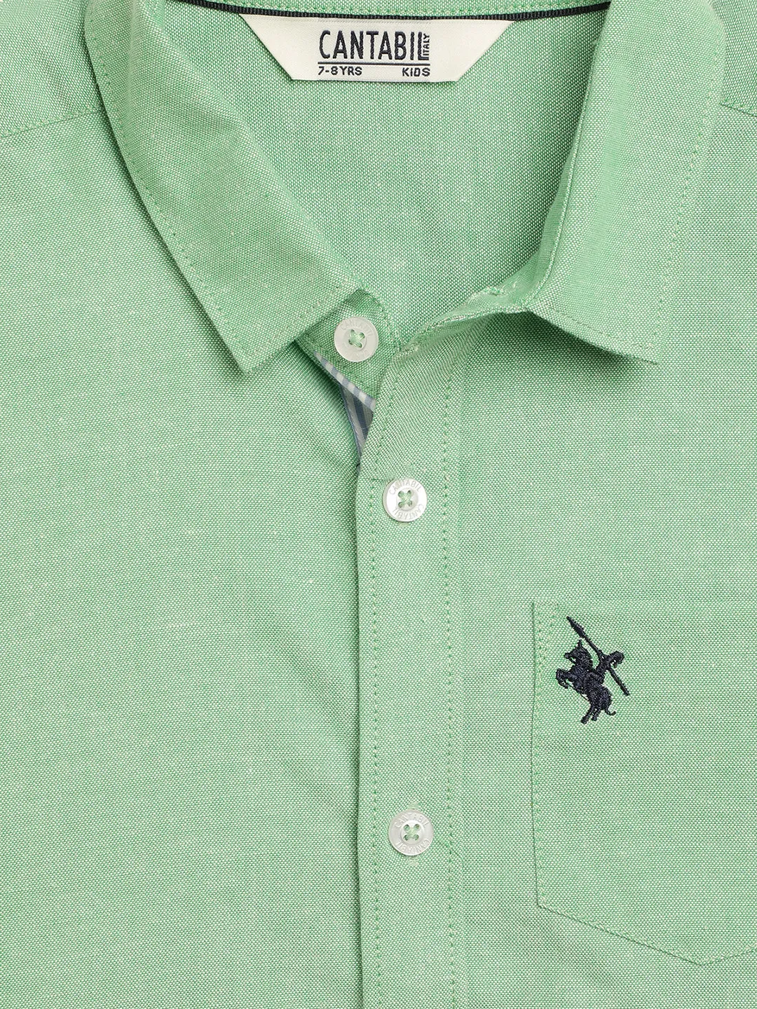 Boy's Green Full Sleeves Shirts