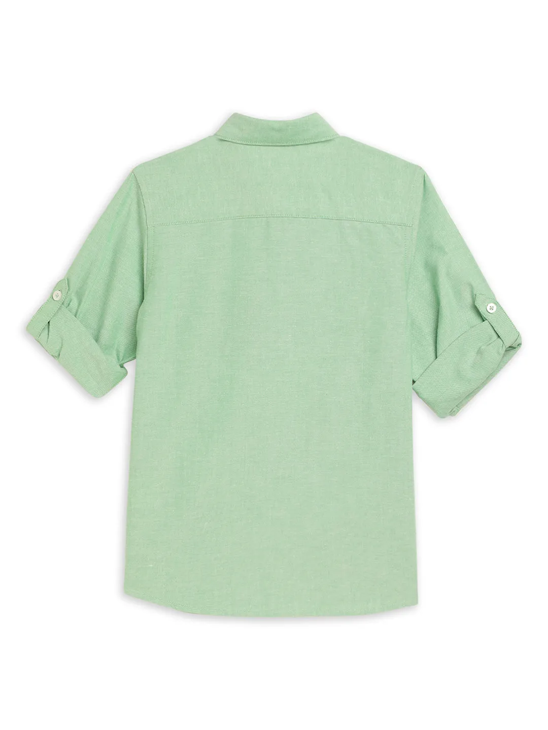 Boy's Green Full Sleeves Shirts