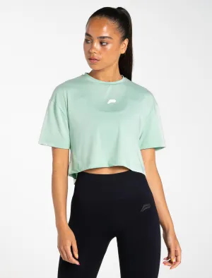 Breeze Crop T-Shirt - Mint Green