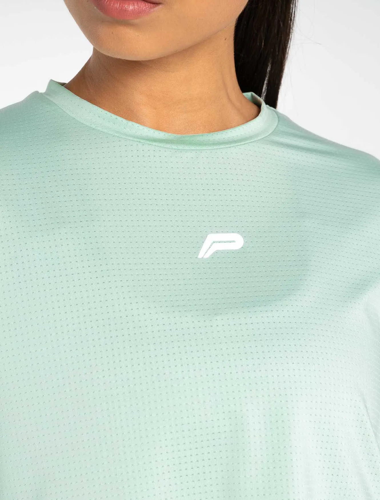 Breeze Crop T-Shirt - Mint Green