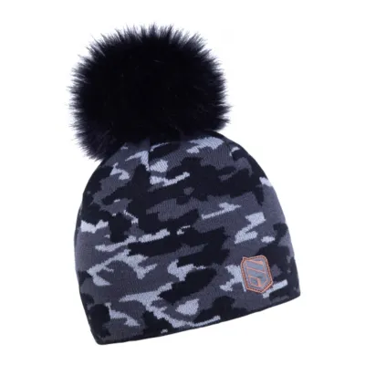 Calli Grey Faux Fur Beanie Hat