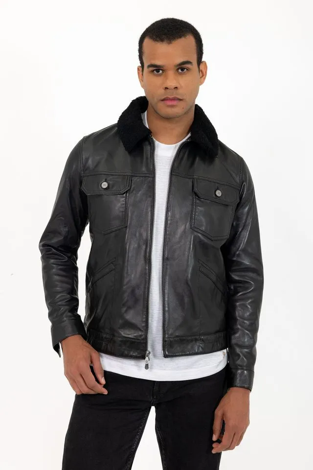 CAVALLO Lambskin Leather Jacket