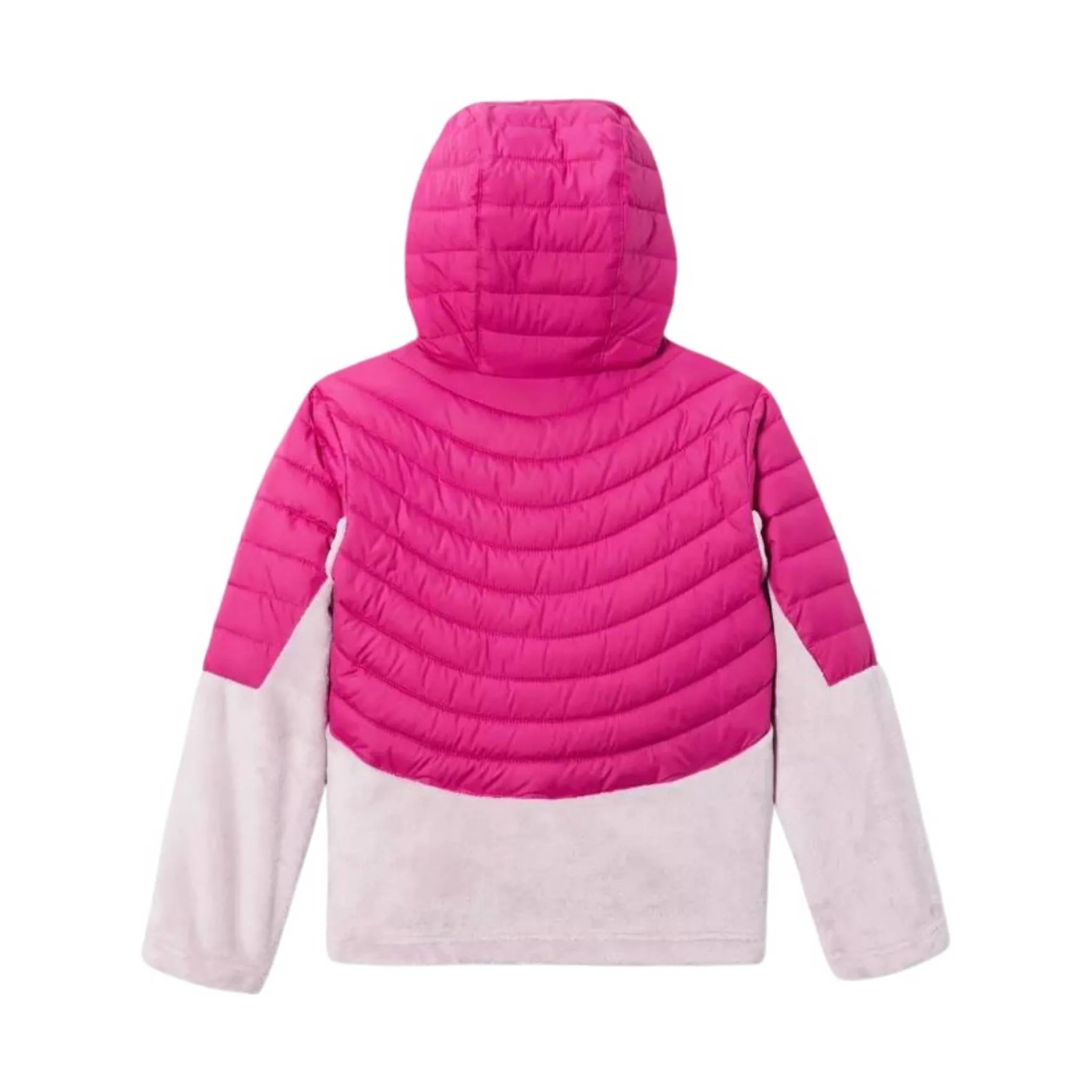 Columbia Kids' Powder Lite Hooded Jacket - Wild Fuchsia/Aura