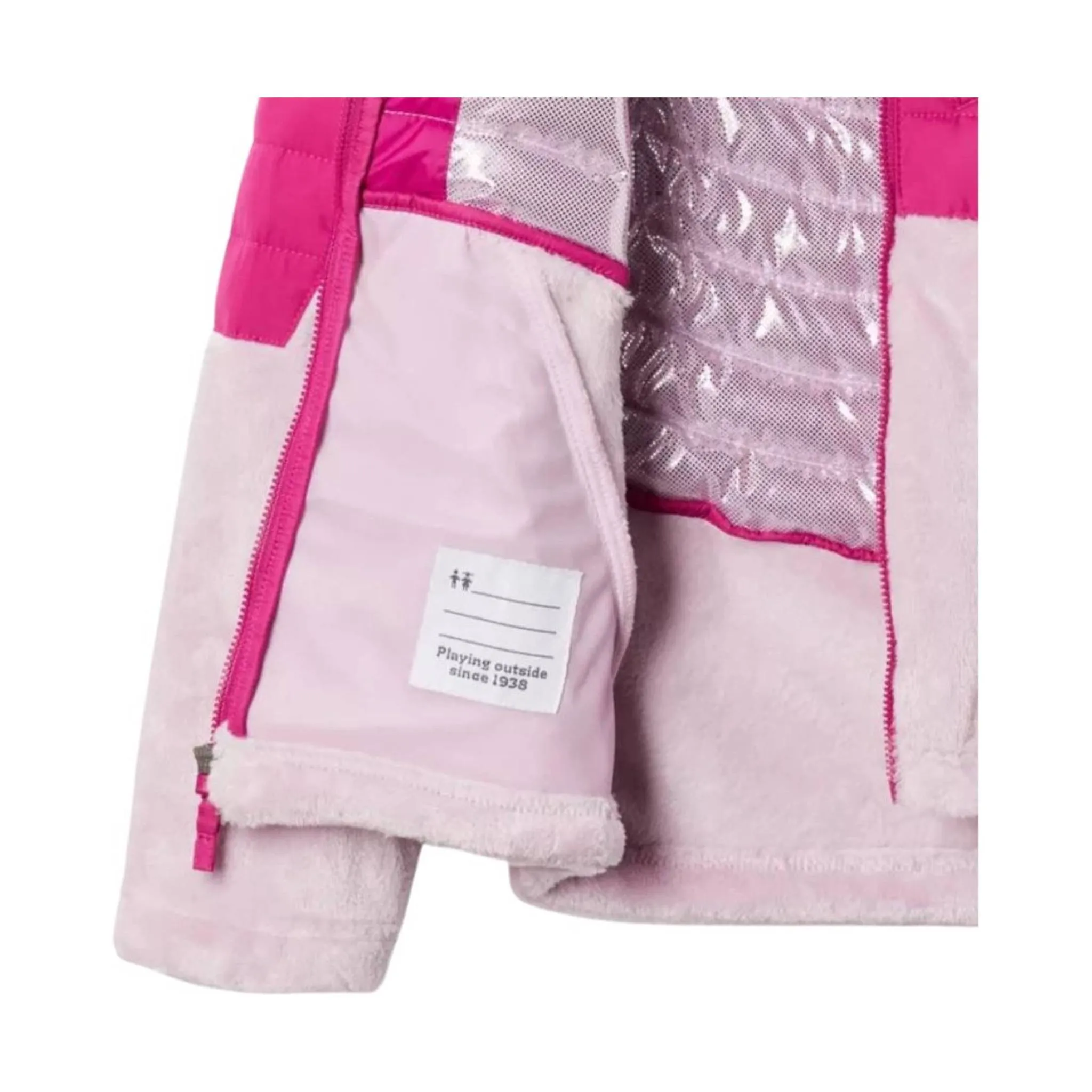 Columbia Kids' Powder Lite Hooded Jacket - Wild Fuchsia/Aura