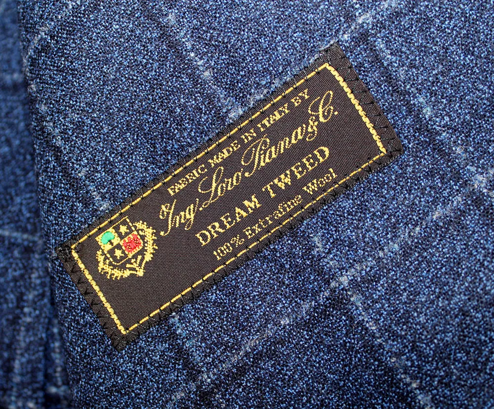 Dream Tweed Navy Windowpane Suit