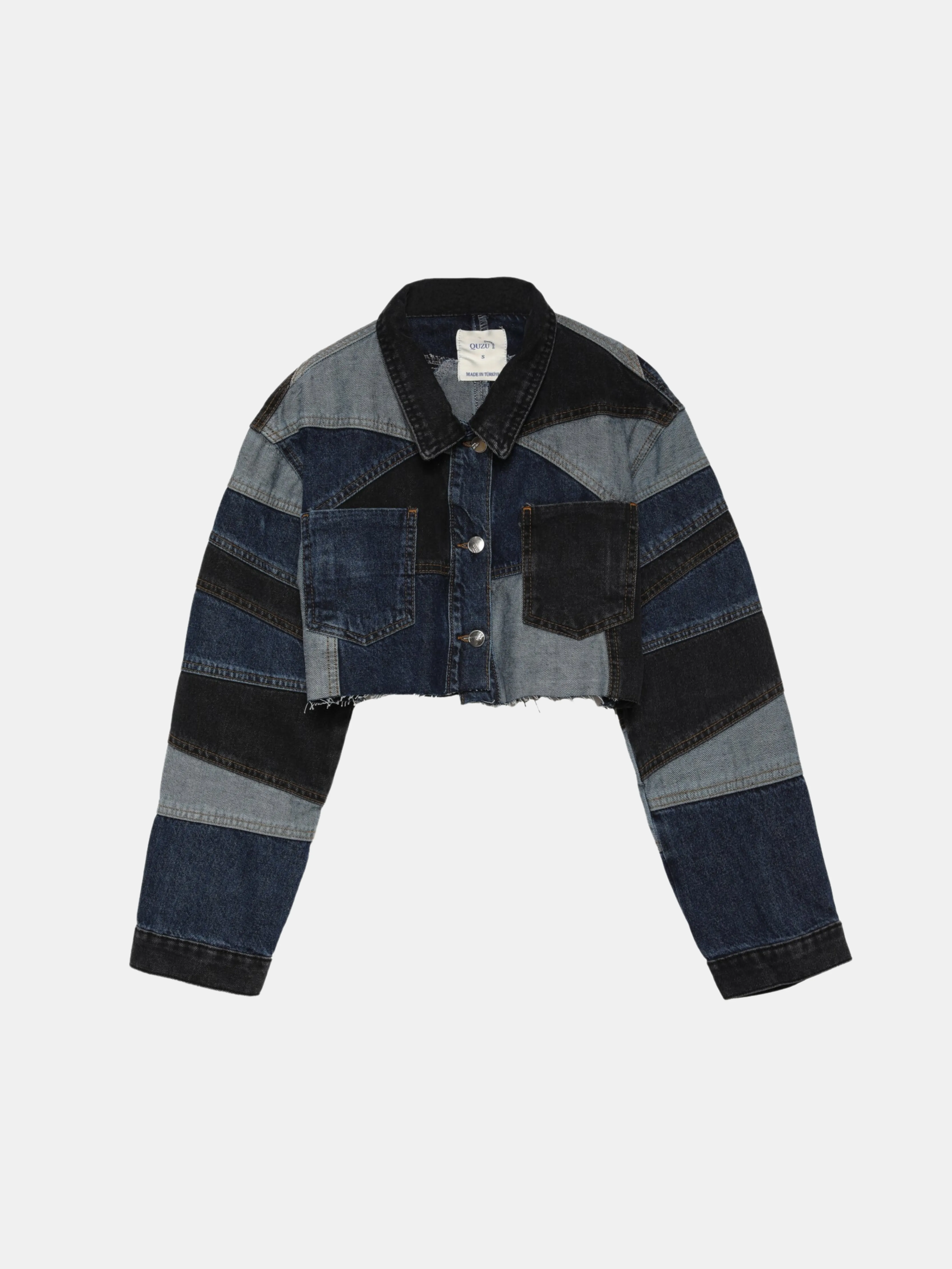 Dua Patch Cropped Jean Jacket