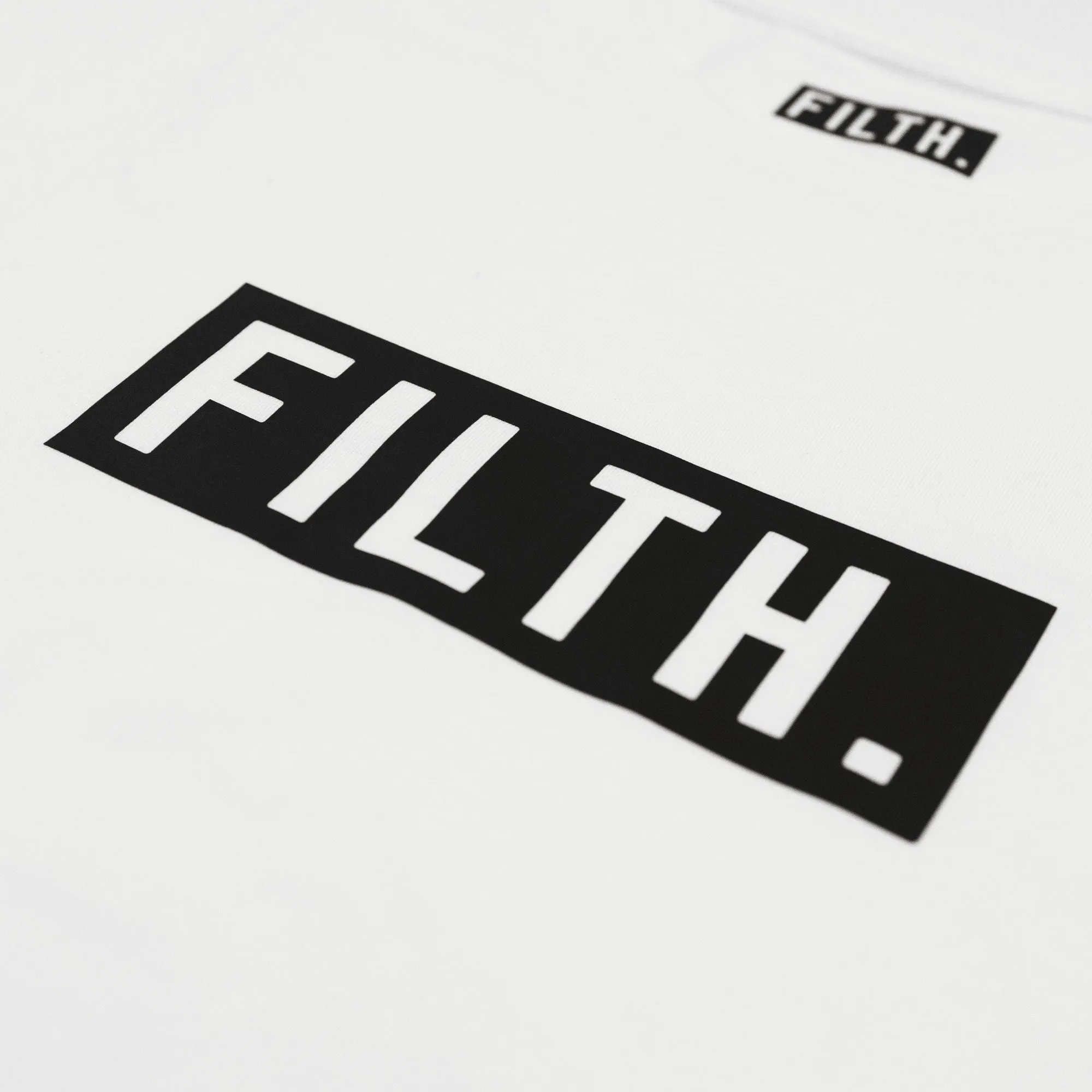 FILTH. T-Shirt - White With Black Logo