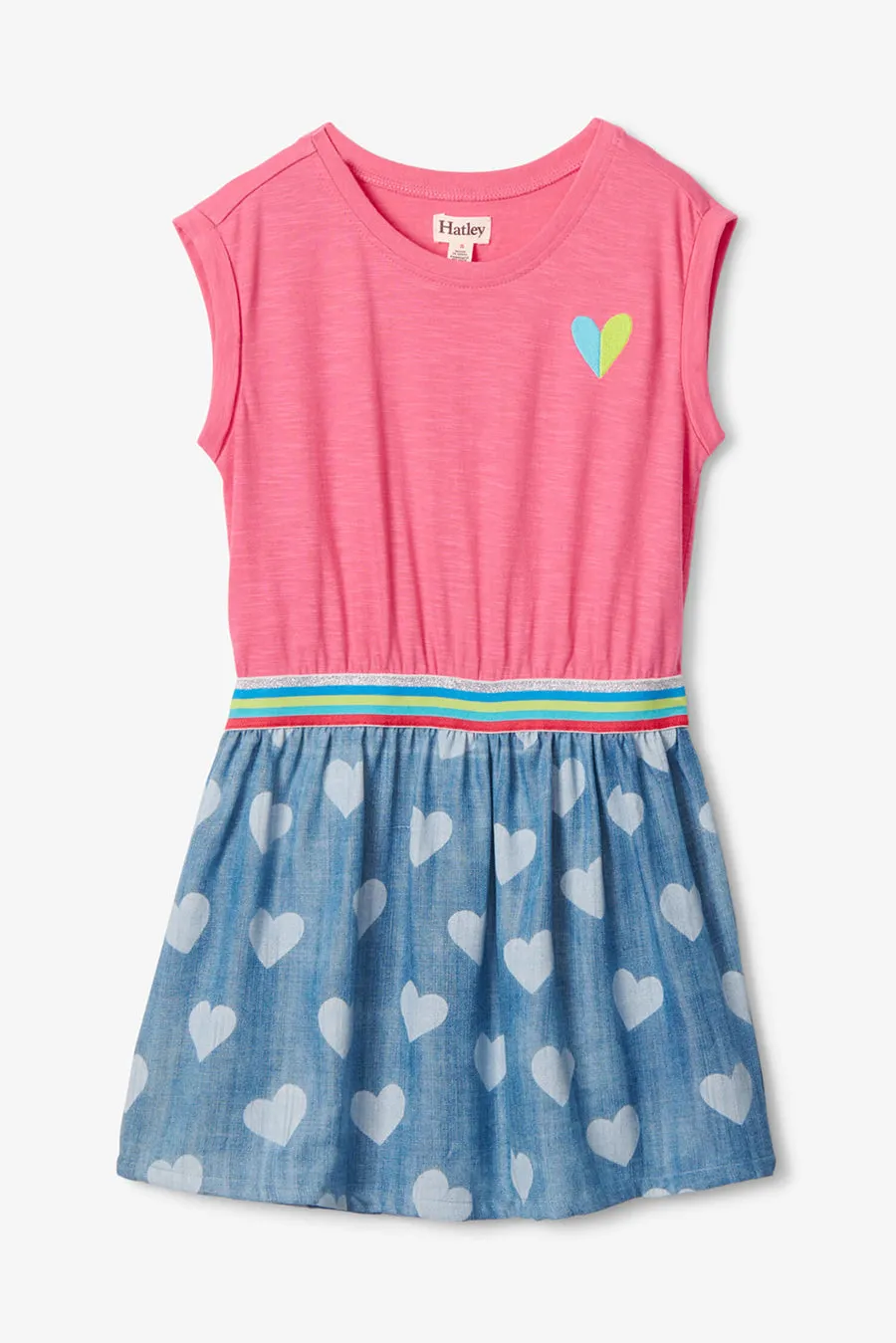 Girls Dress Hatley Bubblegum Hearts