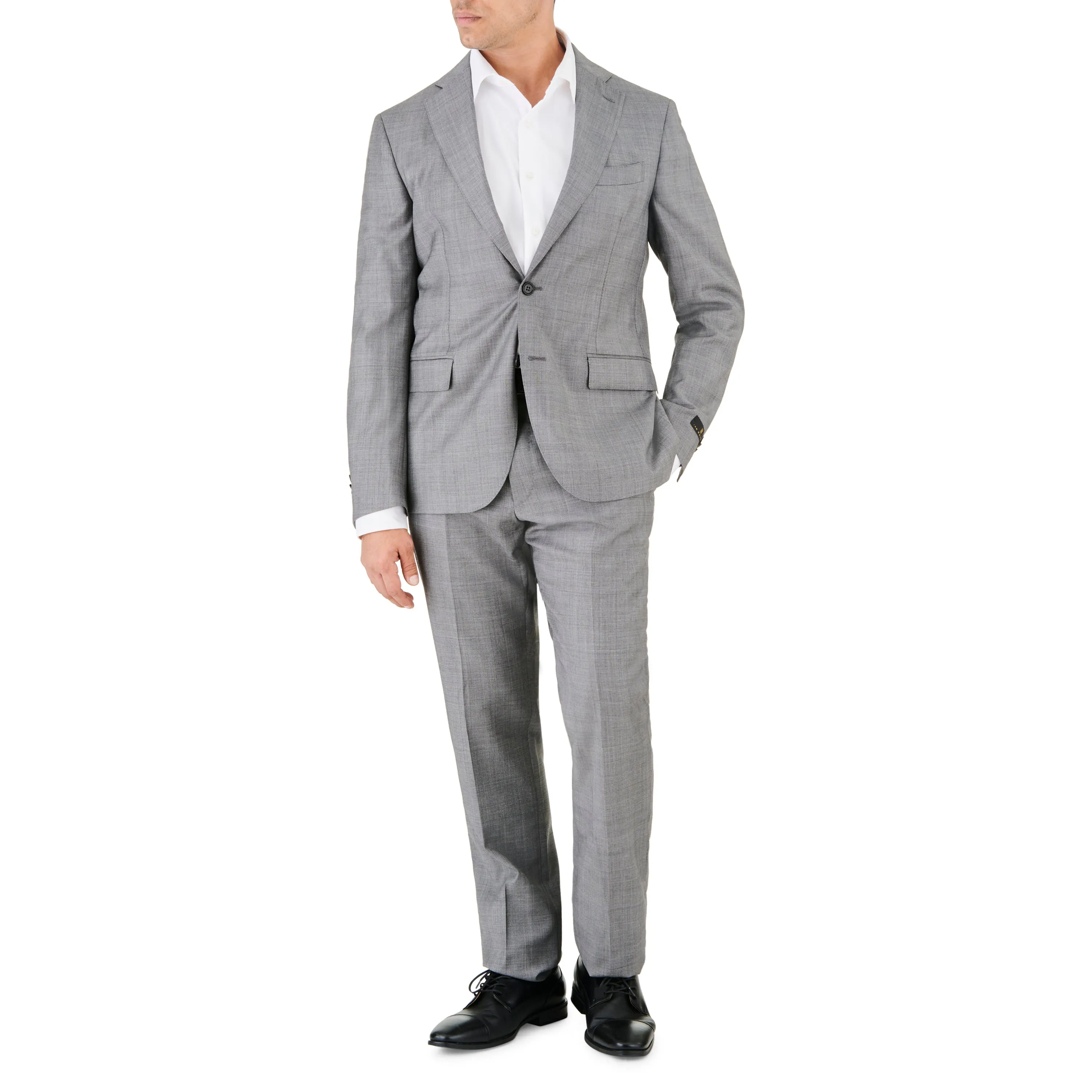 Grey Textured Suit