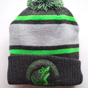 IJF Bobble Hat Grey/Grey/Green