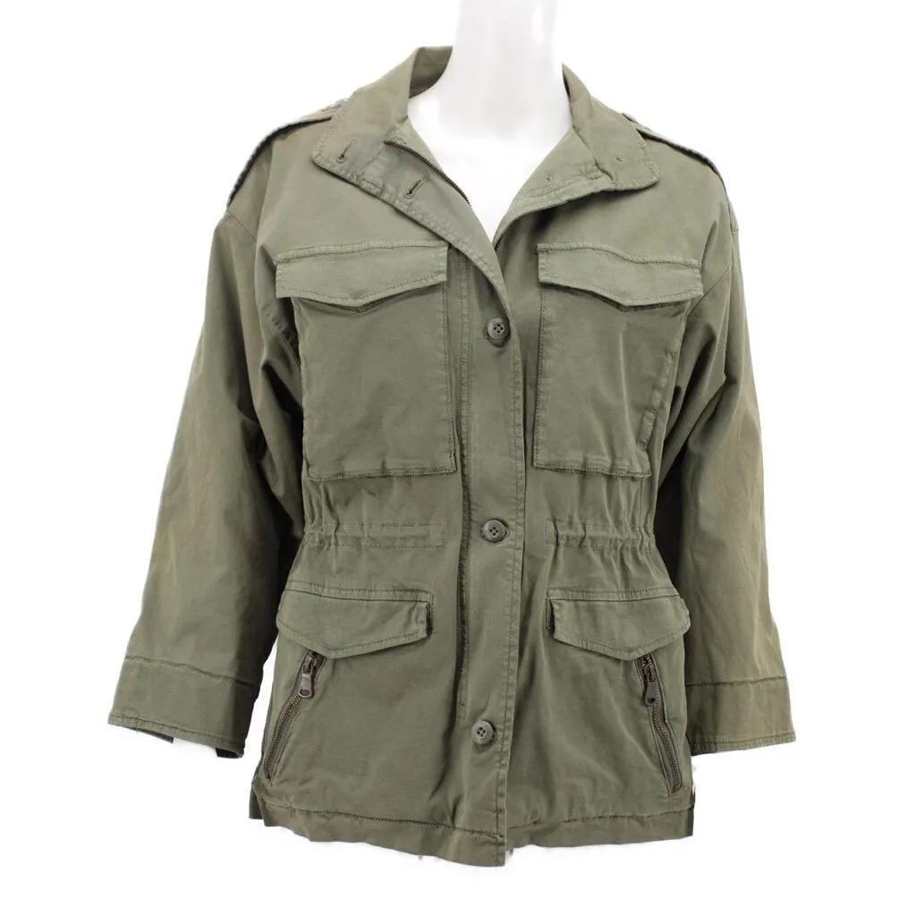 JOIE CINCHED JACKETS GREEN S