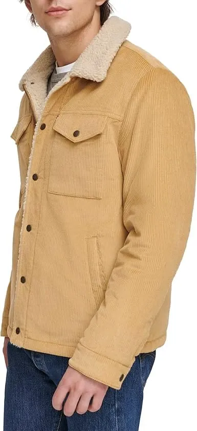 LEVI'S - Corduroy High Pile Fleece Lined Trucker Shacket