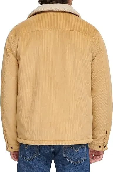 LEVI'S - Corduroy High Pile Fleece Lined Trucker Shacket