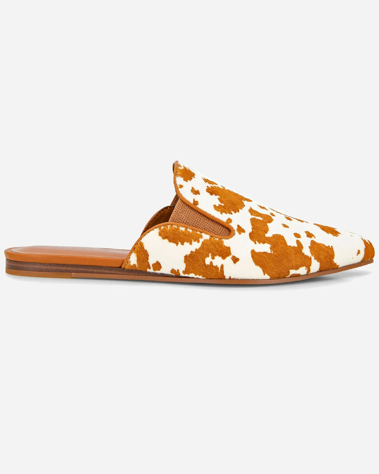 Liza Caramel Print Mule