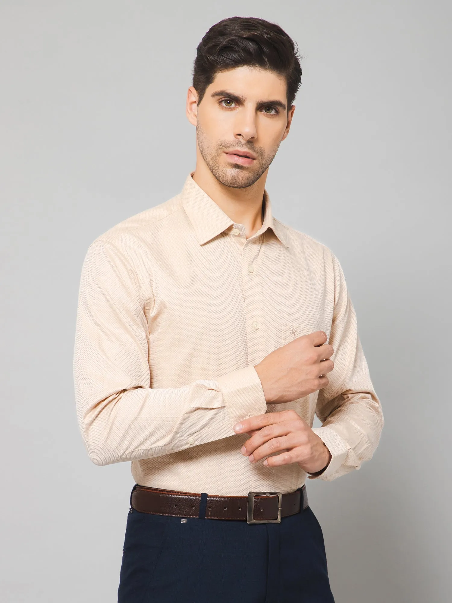 Men Beige Shirt