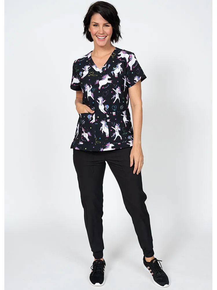 Meraki Sport Women's Print Scrub Top | Nursicorn