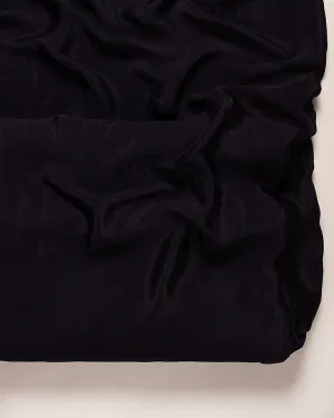 Navy Blue Plain Viscose Chinnon Chiffon Fabric