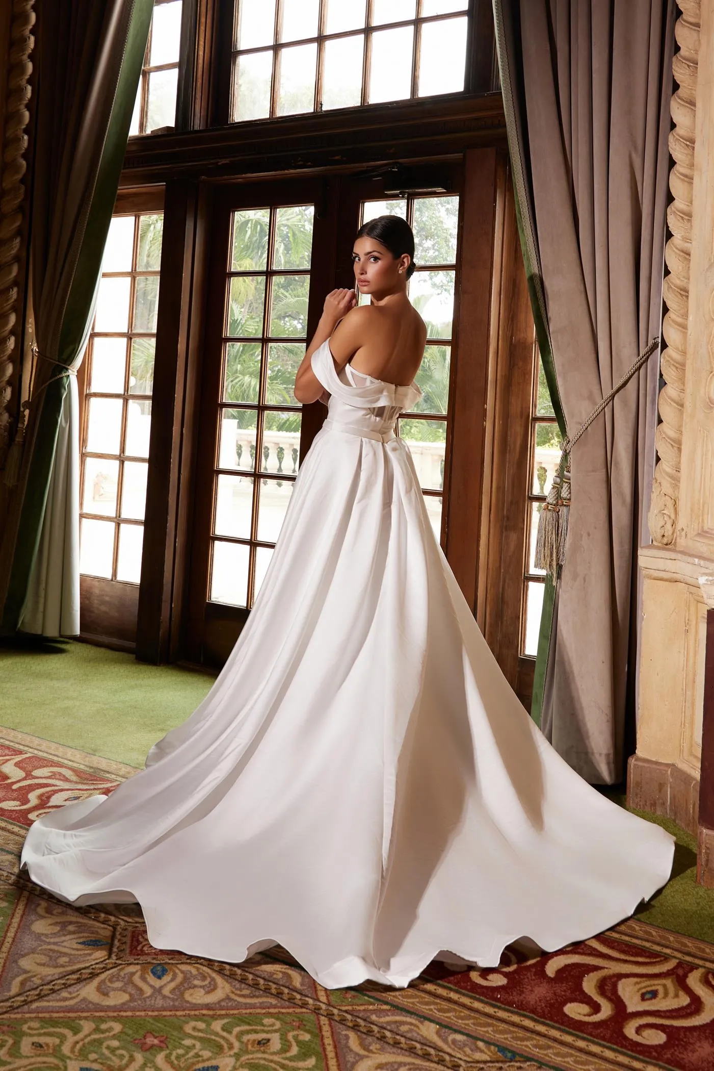 Noxanna Bridal BENNET Off Shoulder Modern Bridal & Wedding Dress