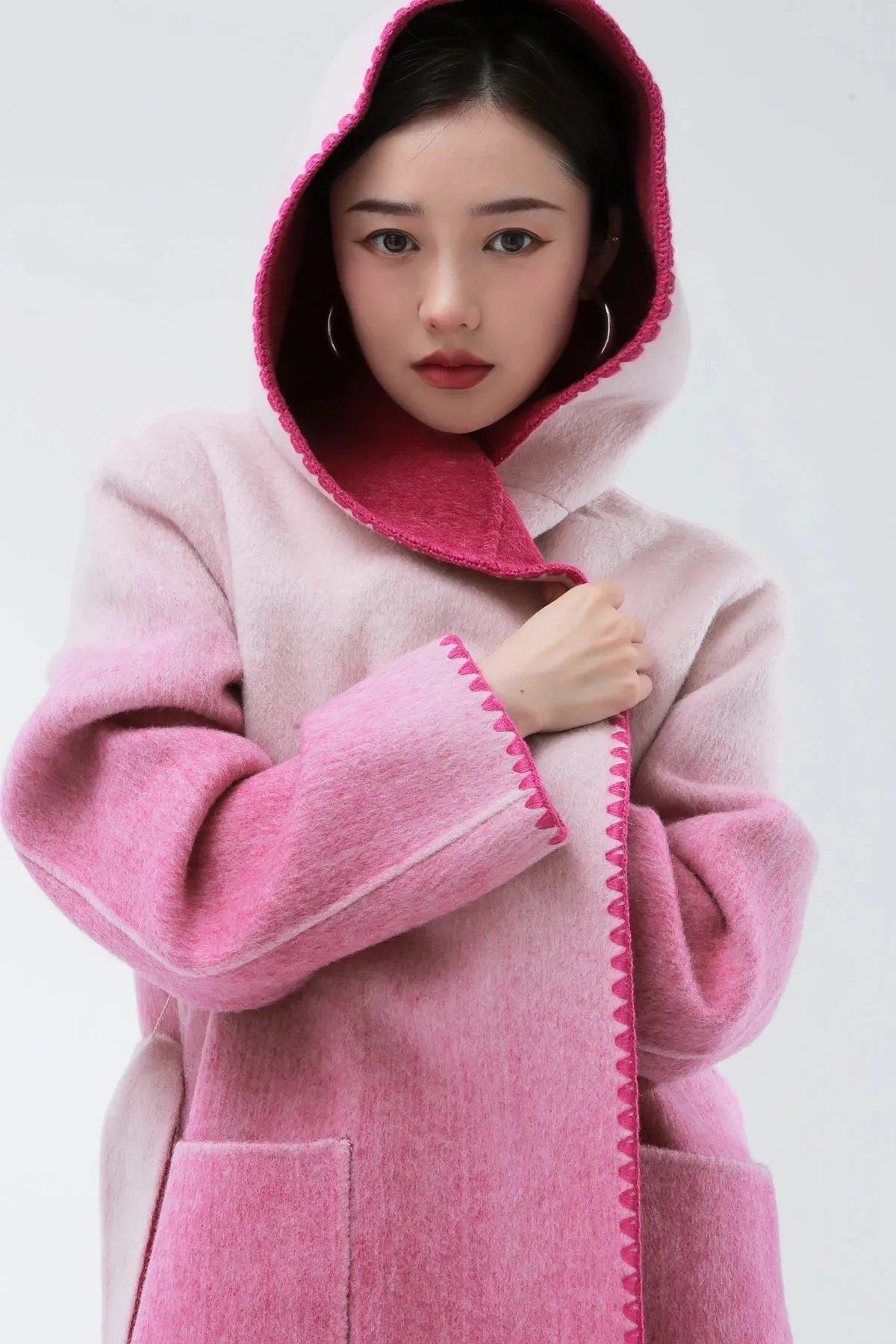 Žofia™ | Fashionable Reversible Cashmere Coat