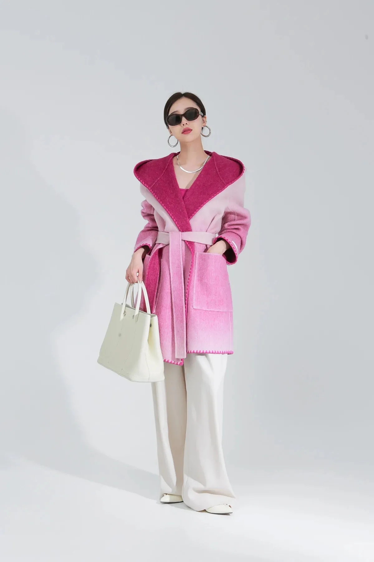 Žofia™ | Fashionable Reversible Cashmere Coat