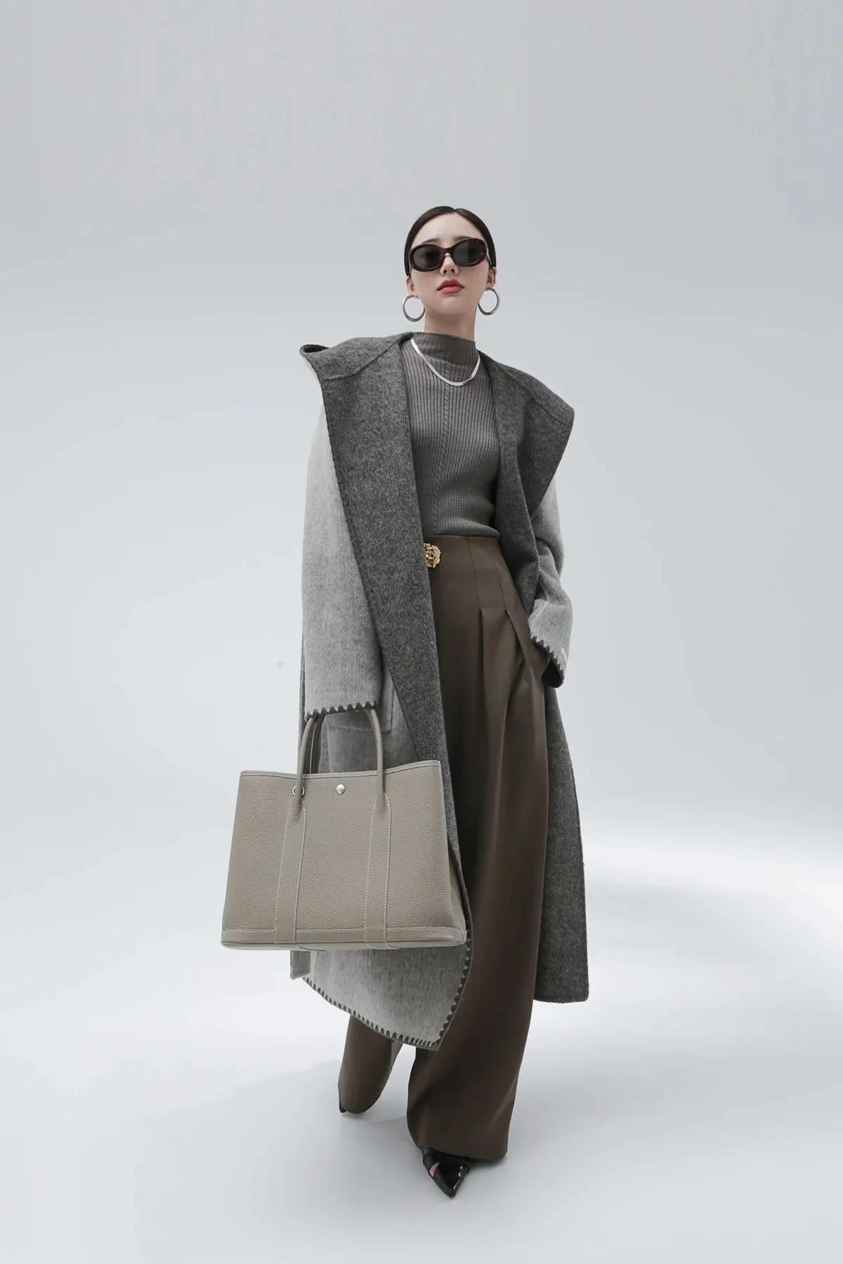 Žofia™ | Fashionable Reversible Cashmere Coat