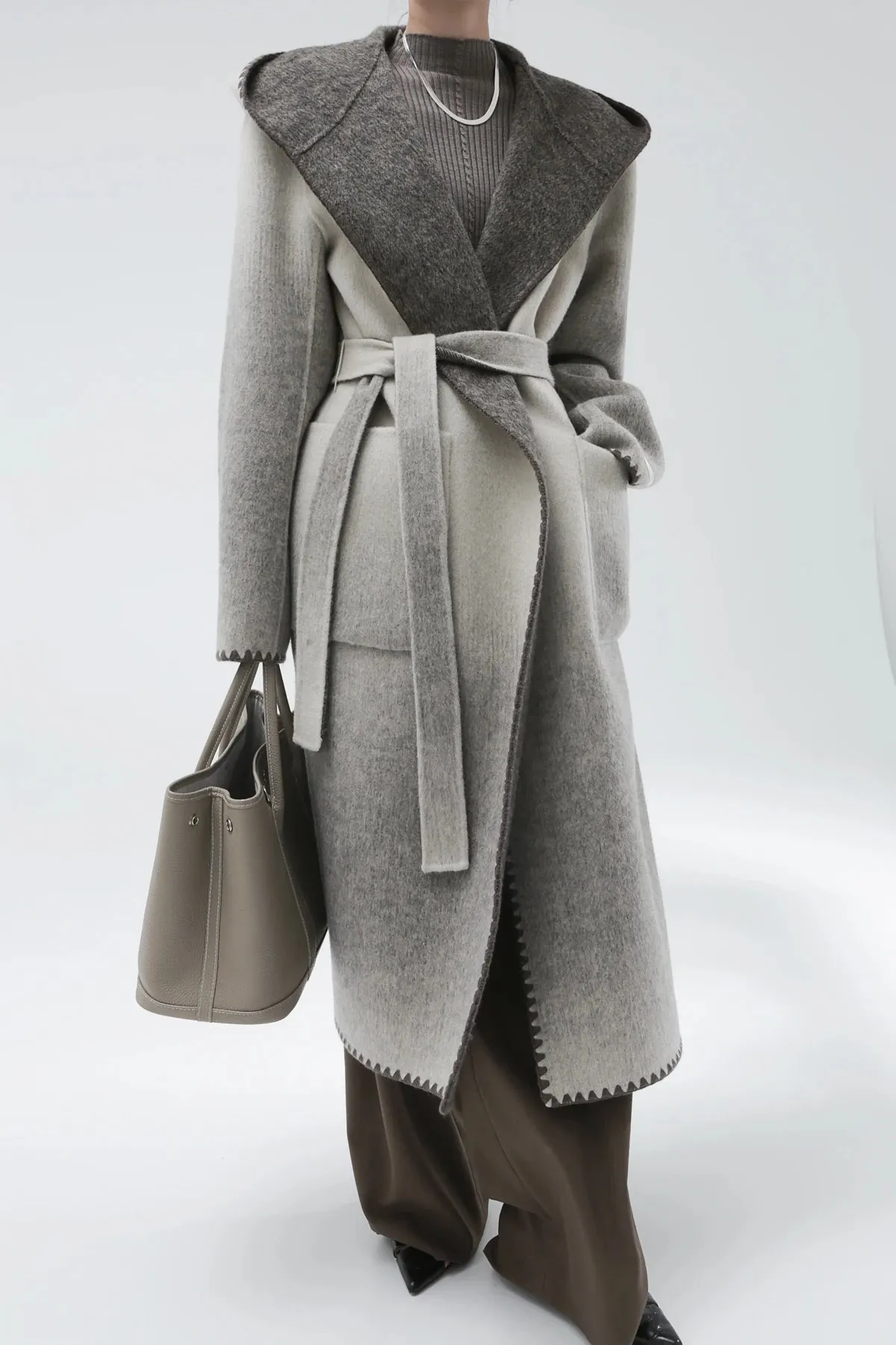 Žofia™ | Fashionable Reversible Cashmere Coat