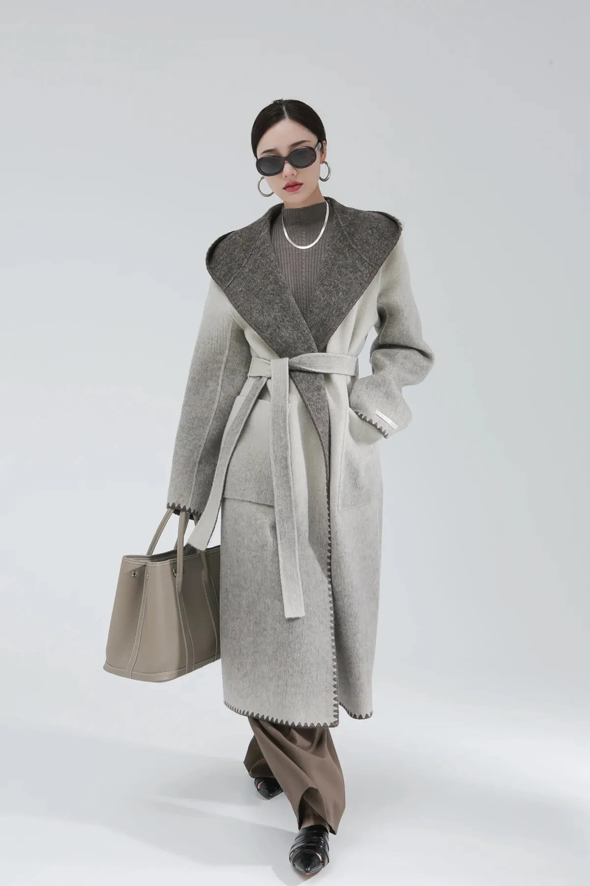 Žofia™ | Fashionable Reversible Cashmere Coat