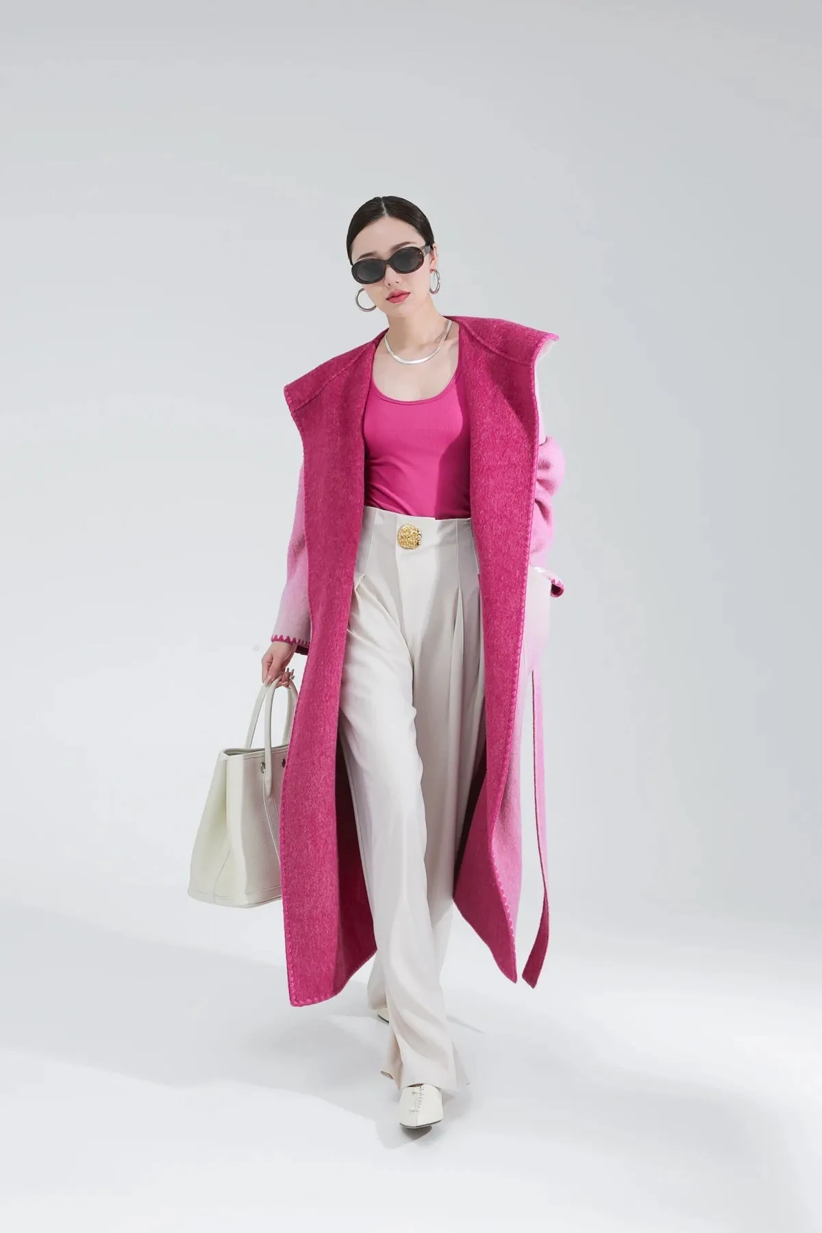 Žofia™ | Fashionable Reversible Cashmere Coat