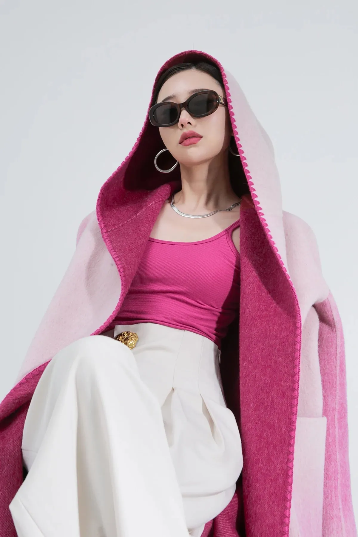 Žofia™ | Fashionable Reversible Cashmere Coat