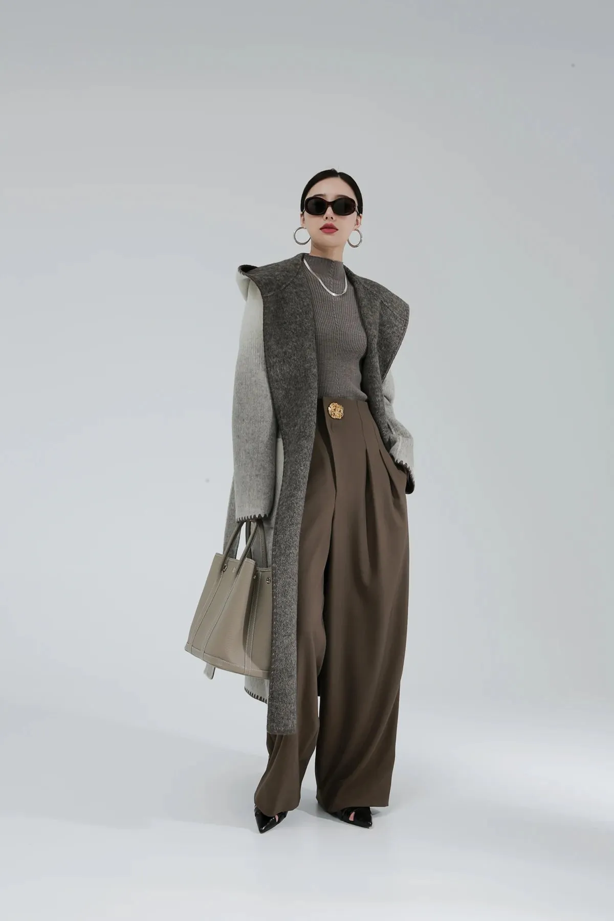 Žofia™ | Fashionable Reversible Cashmere Coat