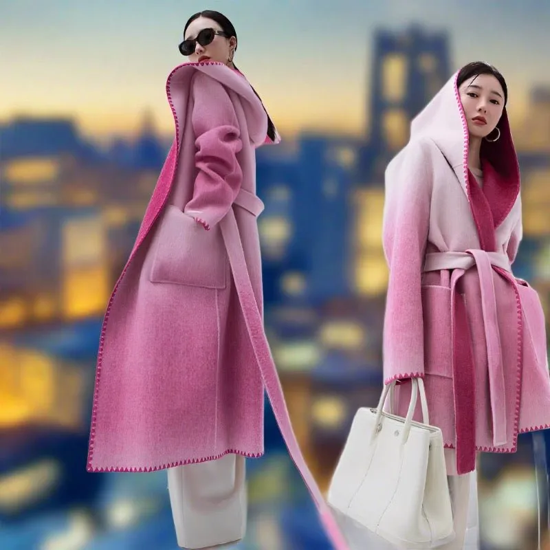 Žofia™ | Fashionable Reversible Cashmere Coat