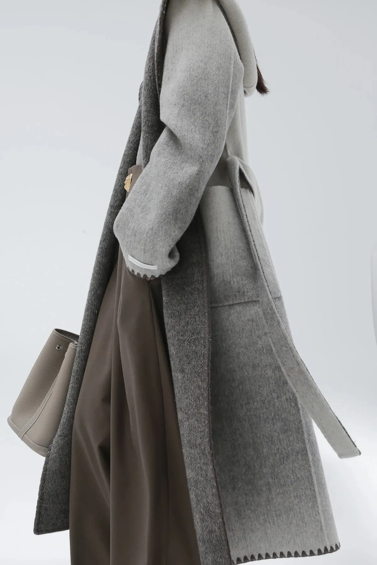 Žofia™ | Fashionable Reversible Cashmere Coat