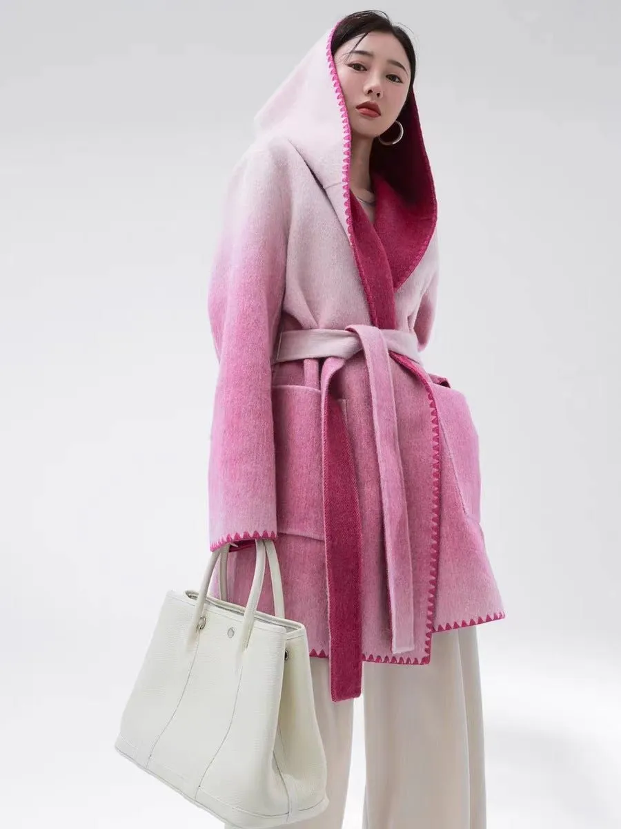 Žofia™ | Fashionable Reversible Cashmere Coat