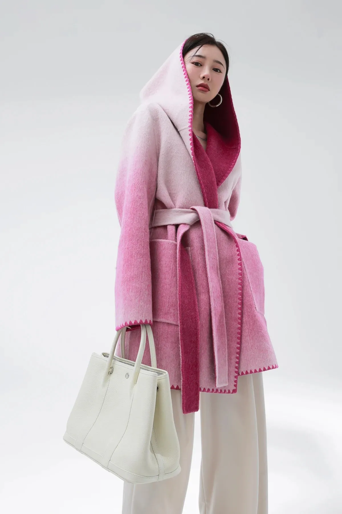 Žofia™ | Fashionable Reversible Cashmere Coat