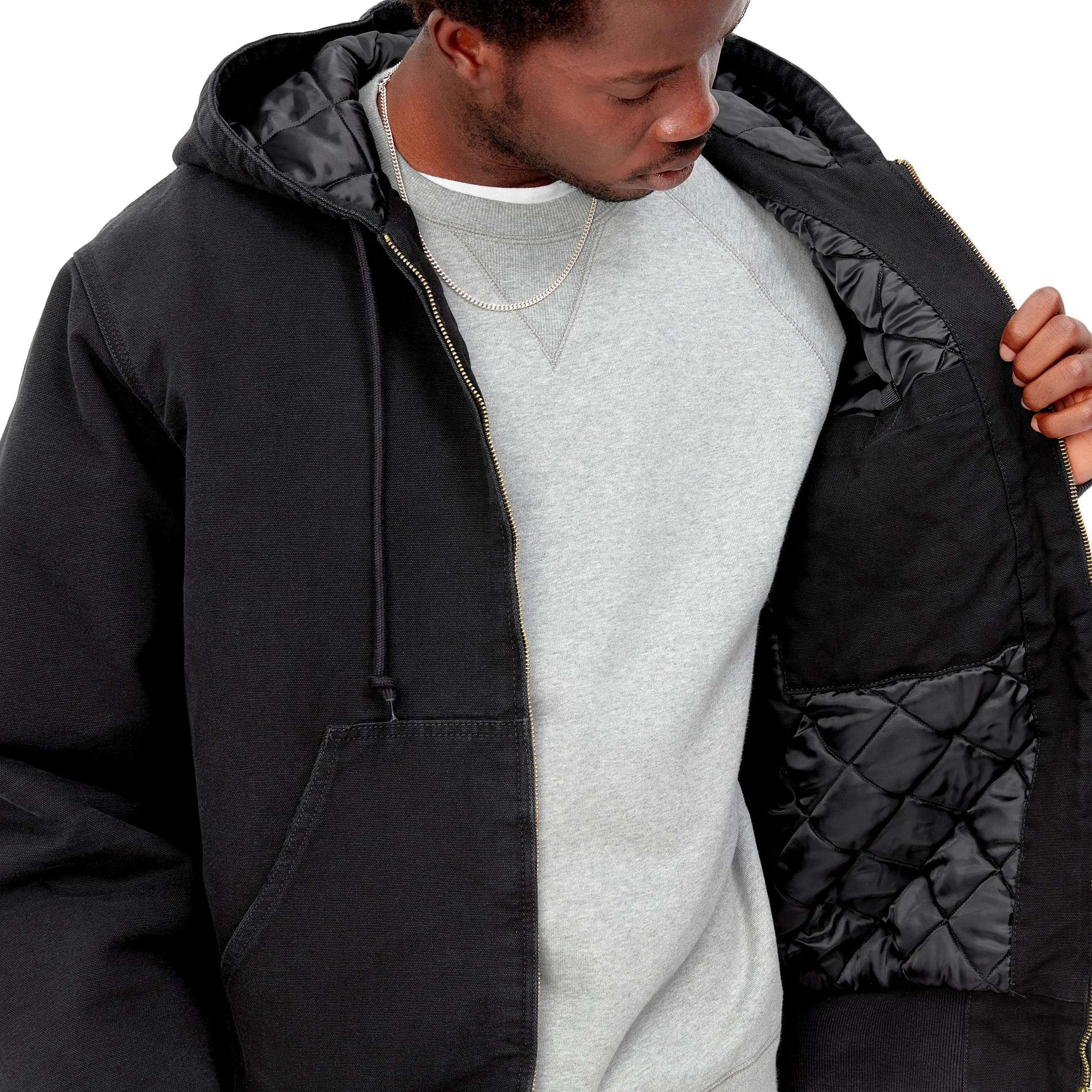 OG ACTIVE JACKET BLACK AGED CANVAS