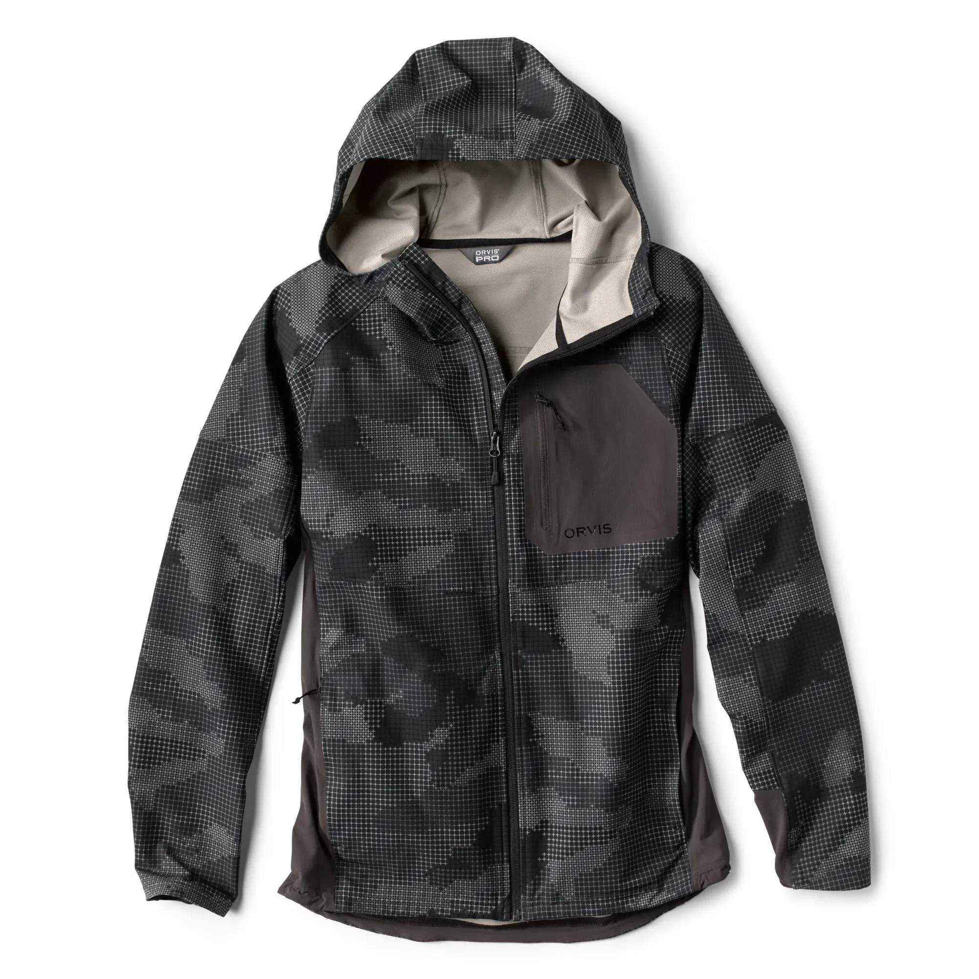 Orvis Men's PRO LT Softshell Hoodie - Shadow Camo