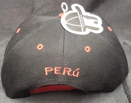 Peru -- -- Snapback Baseball Cap -- Black