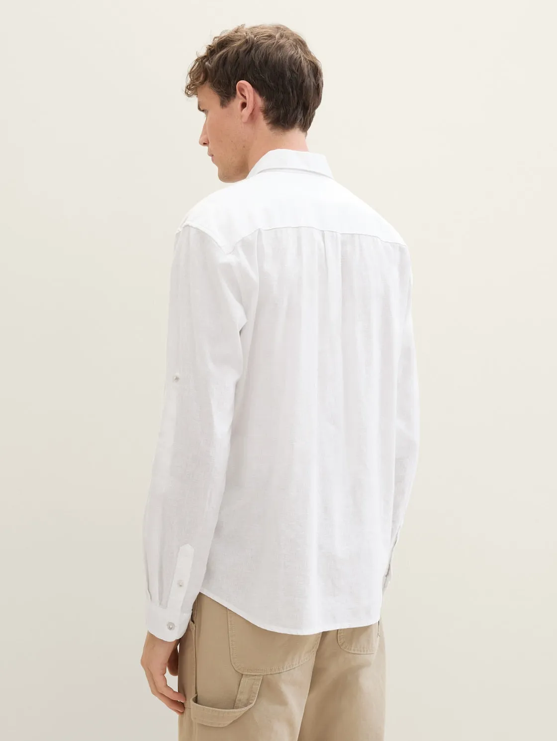 RELAXED COTTON LINEN SHIRT