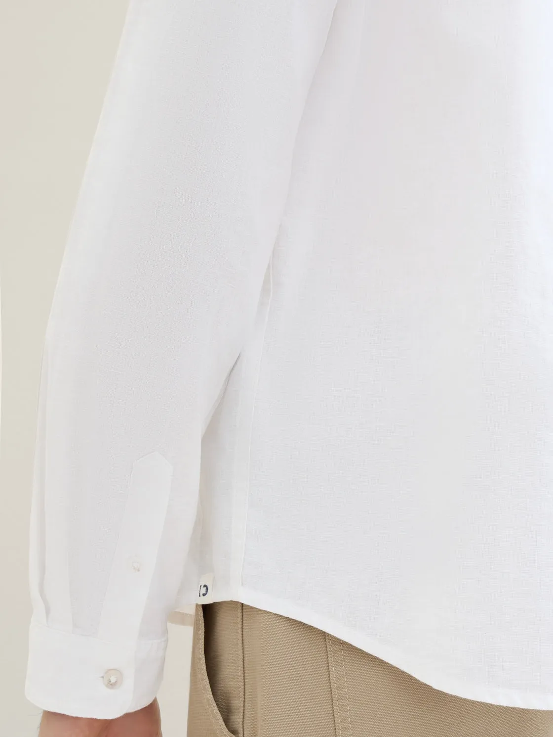 RELAXED COTTON LINEN SHIRT