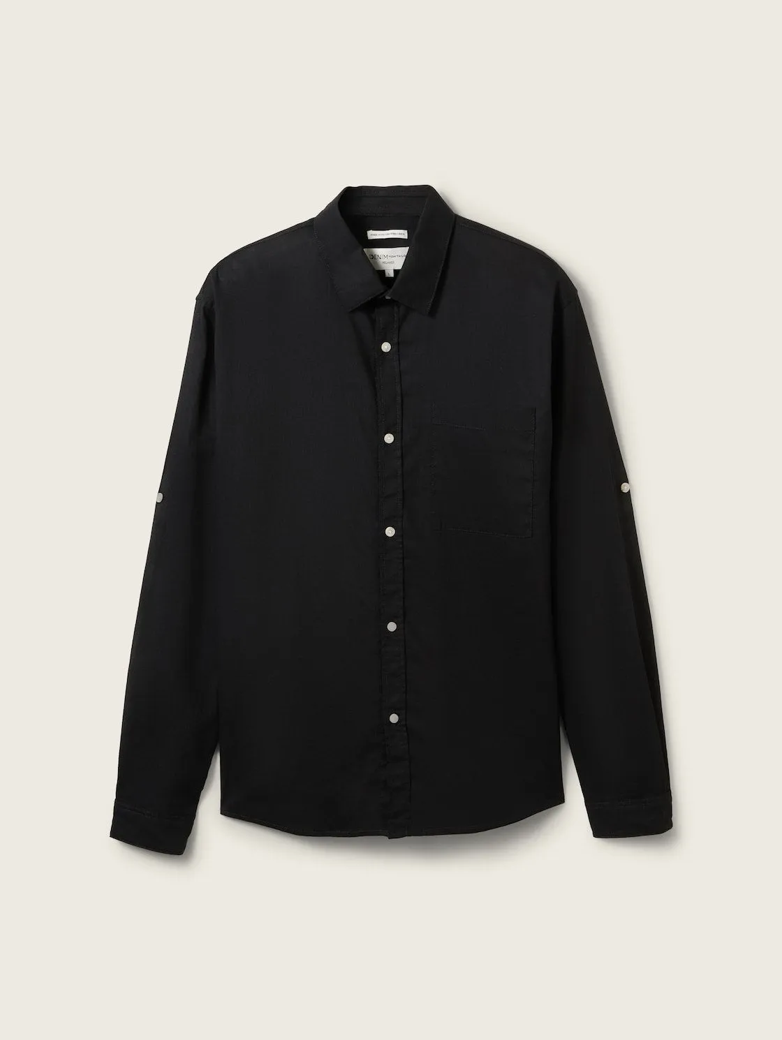 RELAXED COTTON LINEN SHIRT