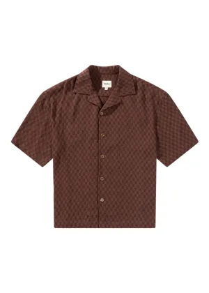 Rhythm - Relaxed Texture S/S Shirt - Chocolate