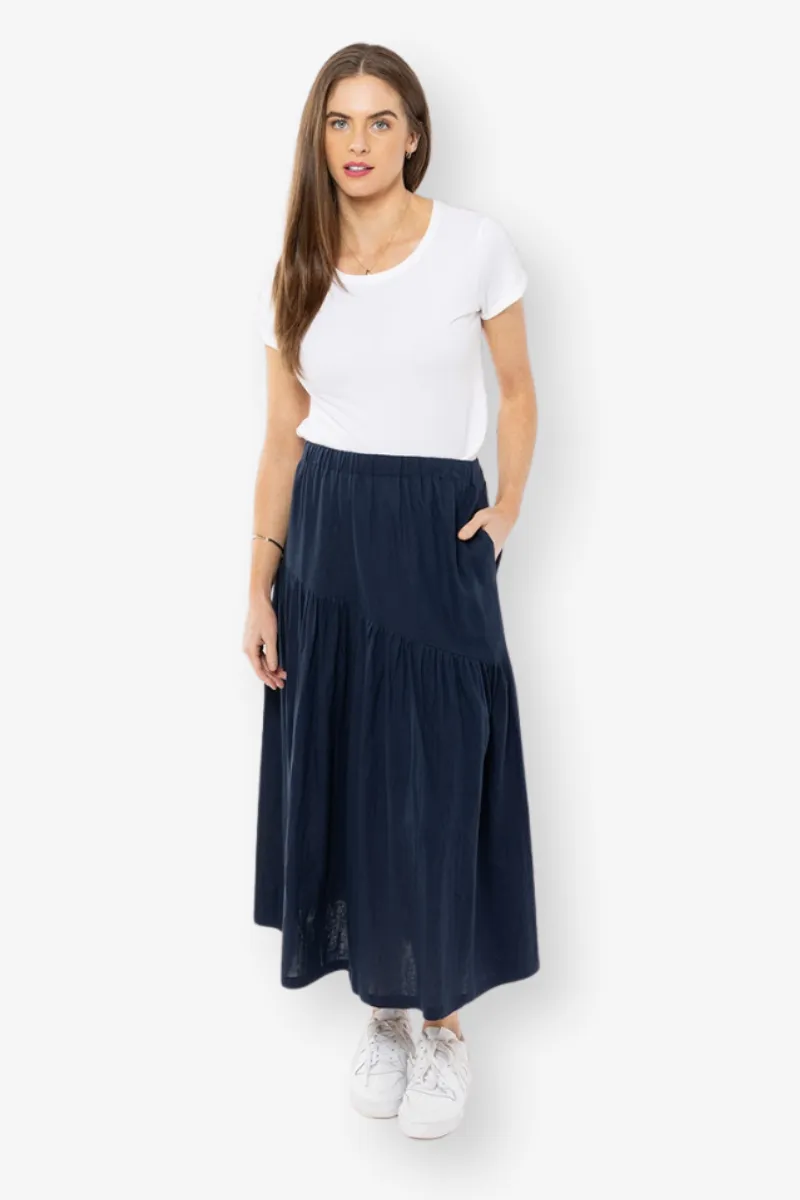 Seeking Lola - Devine Maxi Skirt - Denim