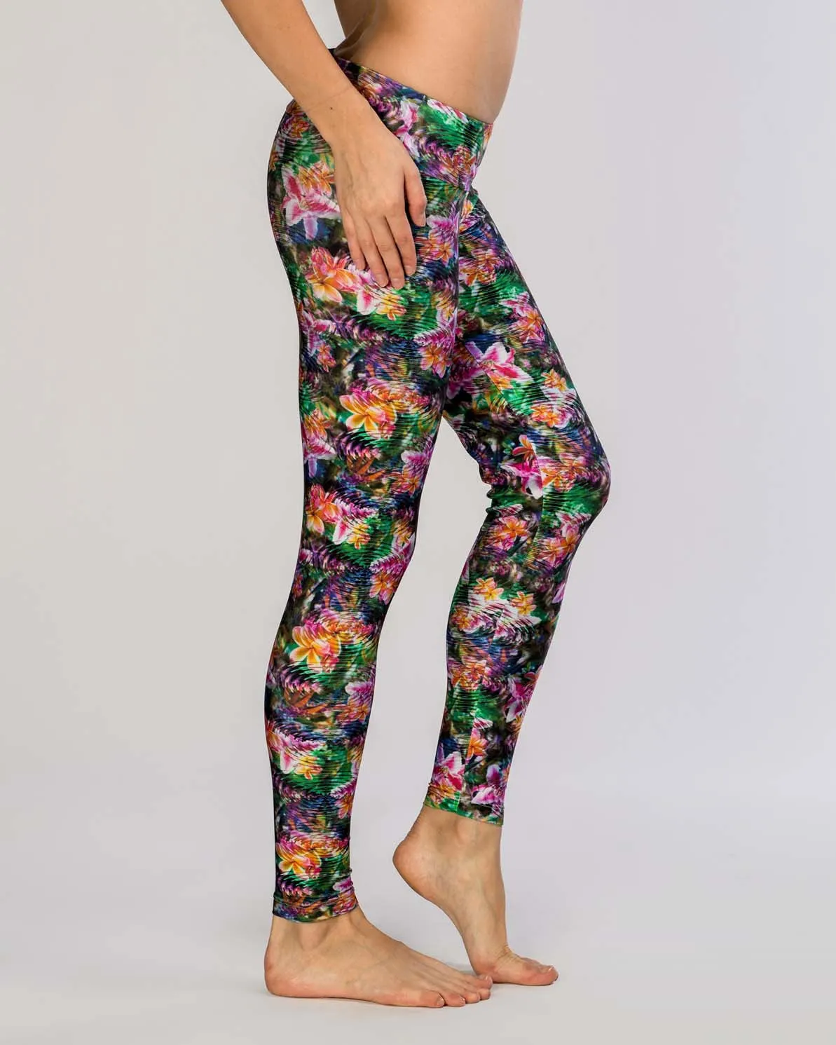 Spring Floral Yoga Leggings