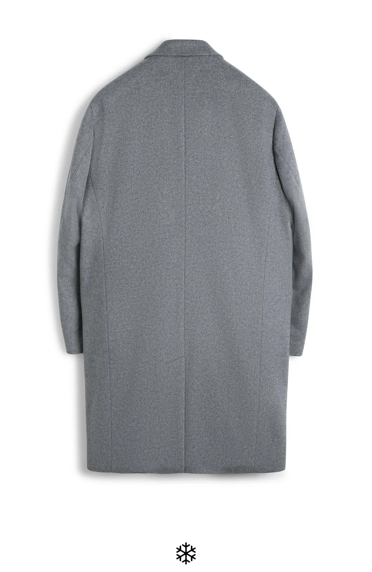 THOMAS WOOL & CASHMERE GREY OVERCOAT