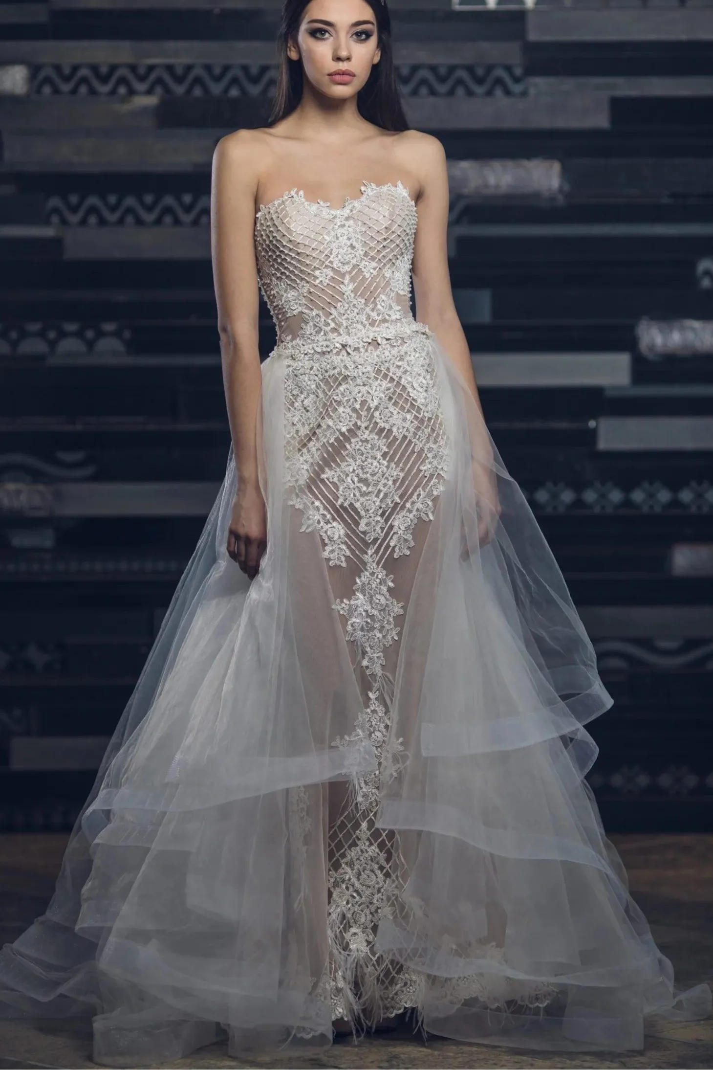 Unique Lace Mermaid Wedding Dress Sophia