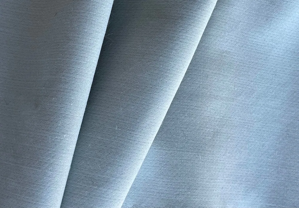 Whispy Baby Blue Stretch Wool Coating (Made in Italy)